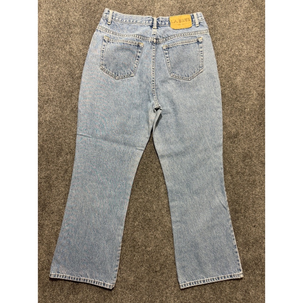 Vintage LA Blues Womens Jeans Size 12 Blue Light Wash 30x29 High Rise